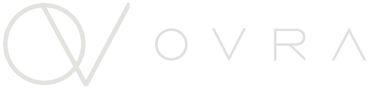 OVRA logo, horizontal, bone